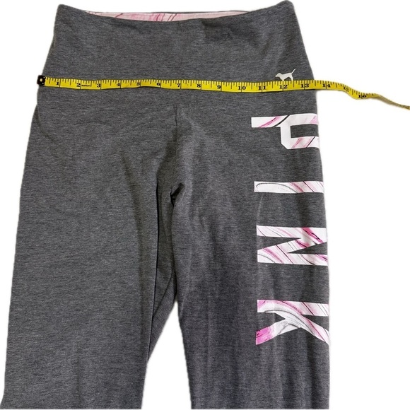 PINK Victoria's Secret Gray Sweatpants Size Small Lace Up Detail leggings NWOT - Picture 6 of 13